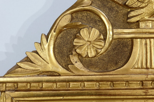 Gilded wood mirror, Louis XVI style - Early 20th century