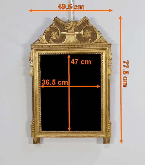 Gilded wood mirror, Louis XVI style - Early 20th century