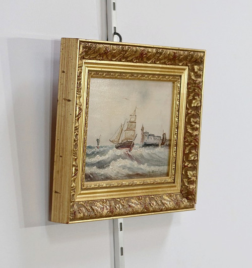 Peinture Marine, école française du XIXe