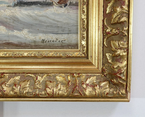 Peinture Marine, école française du XIXe