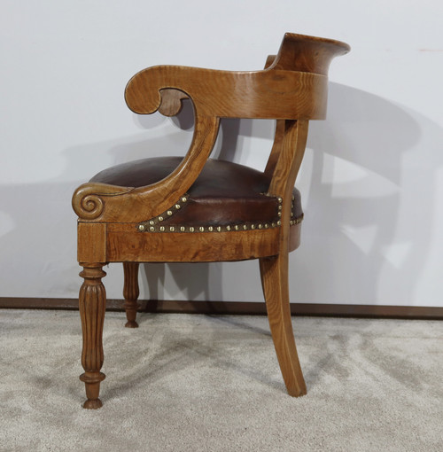 Fauteuil de Bureau en Frêne, Louis-Philippe – 2ème moitié XIXe