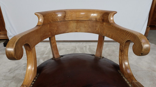 Fauteuil de Bureau en Frêne, Louis-Philippe – 2ème moitié XIXe