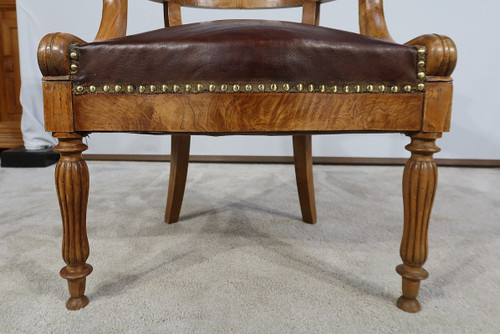 Fauteuil de Bureau en Frêne, Louis-Philippe – 2ème moitié XIXe