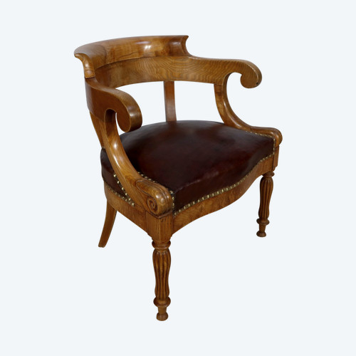 Ash Office Chair, Louis-Philippe - 2nd half 19th century