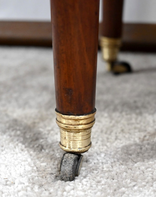 Table chiffonnière Tambour en Acajou, époque Louis XVI – 2ème partie du XVIIIe