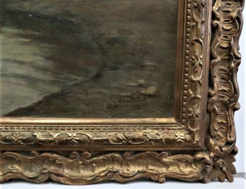 La Senna a Parigi, Germain-Eugéne Bonneton, olio su tela