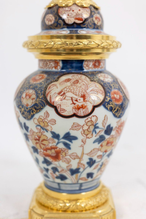Lamp In Imari Porcelain And Gilt Bronze, Circa 1880, LS5057431B