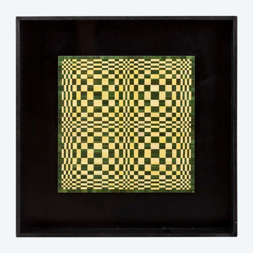 Kinetic Panel In Straw Marquetry, Contemporary Work, LS5217452A