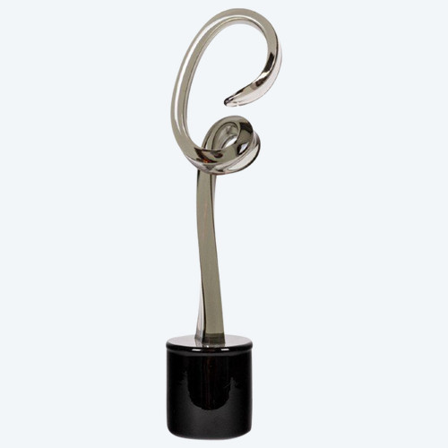 Alfredo Rossi, Smoked Glass Volute Sculpture, 1970s, LS5190271A