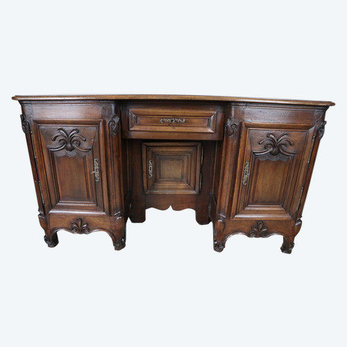 Schreibtisch aus Nussbaumholz im Regency-Stil