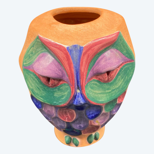 VASO GUFO IN TERRACOTTA