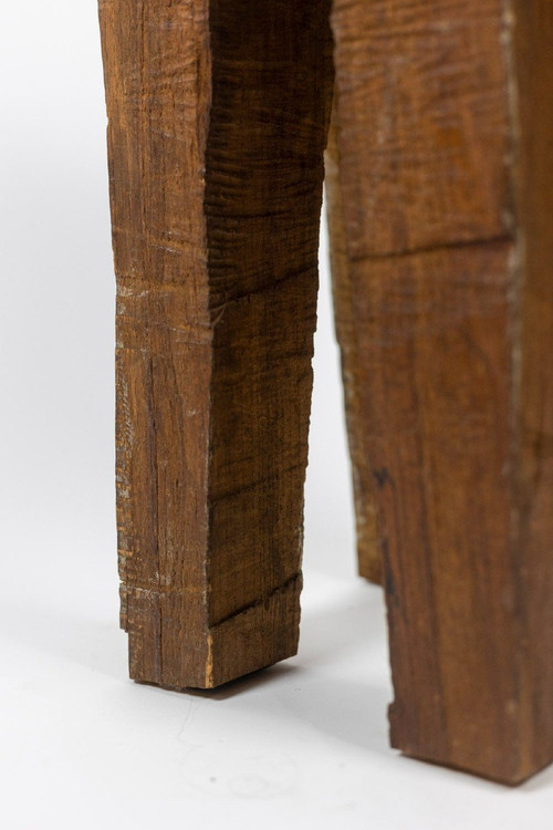 Set Of Four Brutalist Style Stools, 1970s, LS5177551A