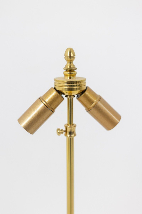 Coppia di lampade in porcellana bianca e bronzo, 1880 circa, LS3770397