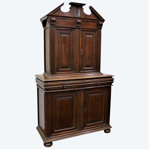 Buffet 2 Body In Walnut, Renaissance Style