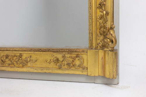 Trumeau in stile Regency in legno dorato e stucco, XIX secolo, LS4819551A