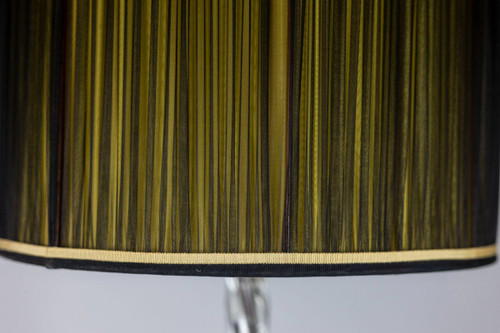 Maison Baguès, Lampadaire En Verre Et Métal Doré, Années 1950, LS5077251A