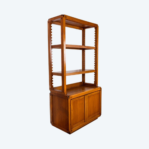 Pierre Chapo, Library-shelves In Elm, 1960s, LS51182103A