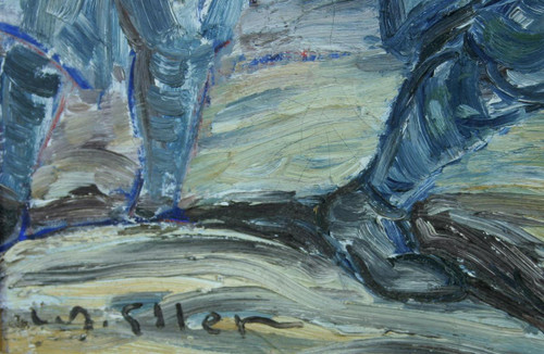 Eller (Lucien Roudier), The Hairy, Öl auf Leinwand
