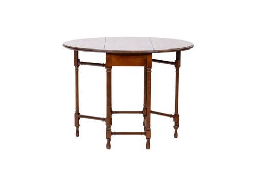 Pair of “Gateleg” flying tables in mahogany, circa 1950, LS4872351