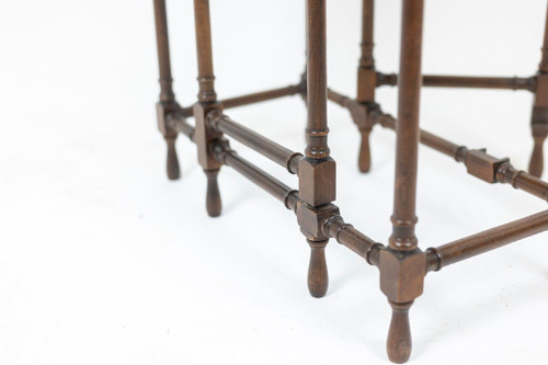 Pair of “Gateleg” flying tables in mahogany, circa 1950, LS4872351