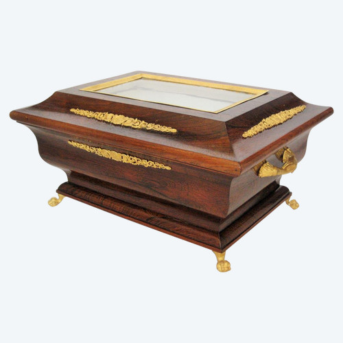 Napoleon III Rosewood And Gilded Bronze Wedding Set
