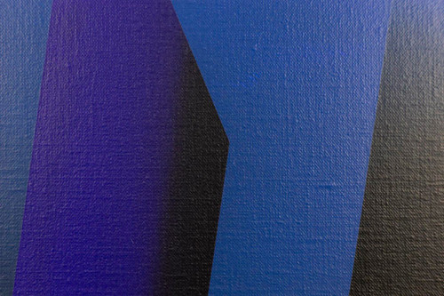 Arthur Dorval, “Geometric hatching” painting, 2020, LS47841251