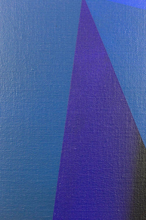 Arthur Dorval, “Geometric hatching” painting, 2020, LS47841251
