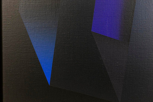 Arthur Dorval, “Geometric hatching” painting, 2020, LS47841251