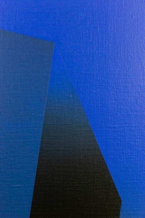 Arthur Dorval, “Geometric hatching” painting, 2020, LS47841251