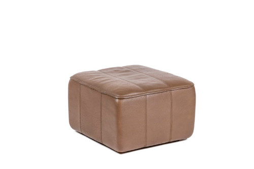 Fauteuil et son ottoman en cuir, années 1970, LS48011051