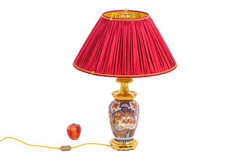 Lampe en porcelaine d’Imari et bronze doré, circa 1880, LS4605391