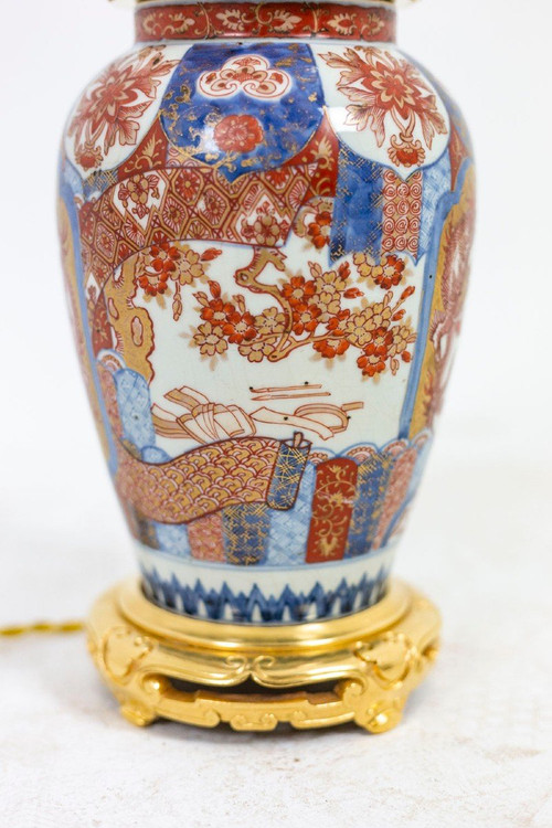 Lampe en porcelaine d’Imari et bronze doré, circa 1880, LS4605391