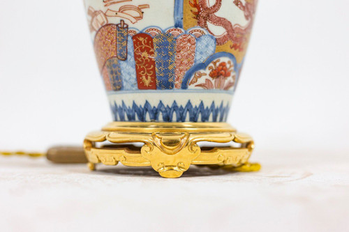 Lampe en porcelaine d’Imari et bronze doré, circa 1880, LS4605391