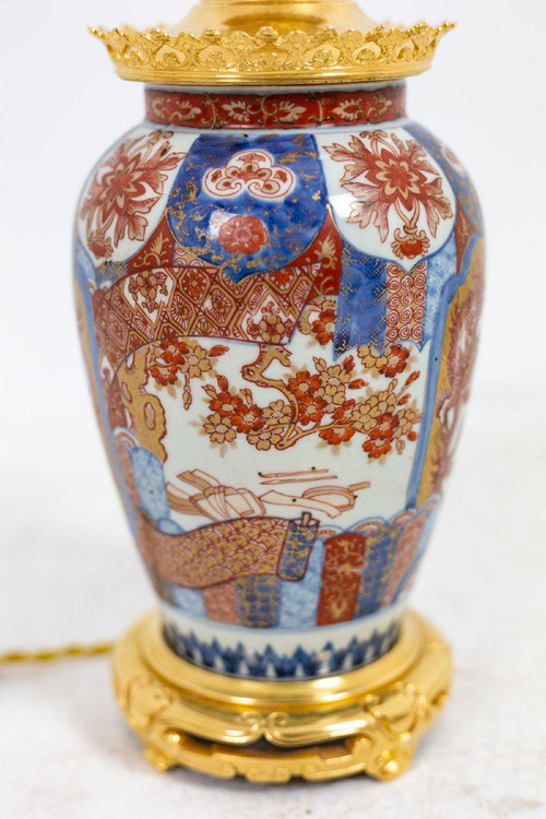 Lampe en porcelaine d’Imari et bronze doré, circa 1880, LS4605391