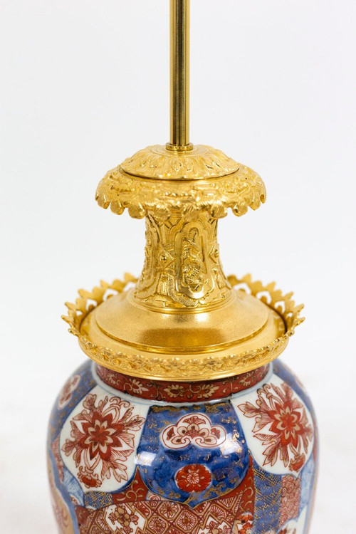 Lampe en porcelaine d’Imari et bronze doré, circa 1880, LS4605391