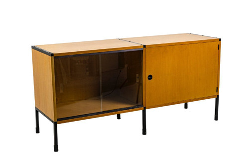 Arp, Ash And Metal Sideboard, 1950s, Ls4714351