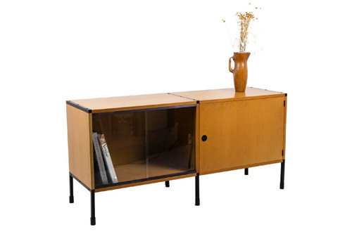 Arp, Ash And Metal Sideboard, 1950s, Ls4714351