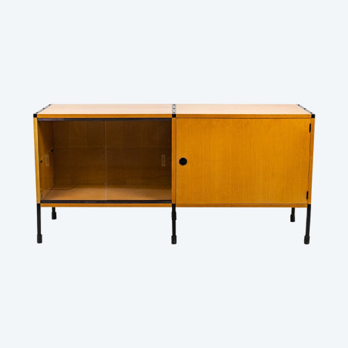 Arp, Ash And Metal Sideboard, 1950s, Ls4714351
