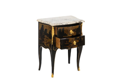 Louis XV Style Salon Table In Chinese Lacquer, Circa 1880, Ls4613691