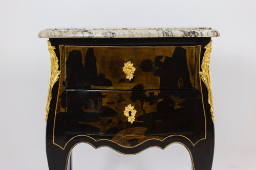 Louis XV Style Salon Table In Chinese Lacquer, Circa 1880, Ls4613691