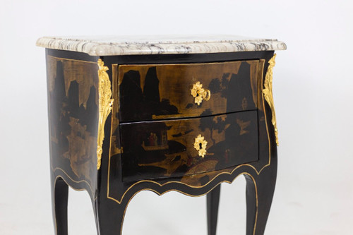 Louis XV Style Salon Table In Chinese Lacquer, Circa 1880, Ls4613691