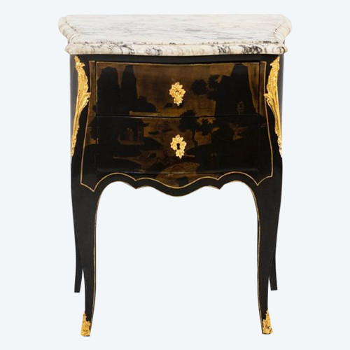 Louis XV Style Salon Table In Chinese Lacquer, Circa 1880, Ls4613691