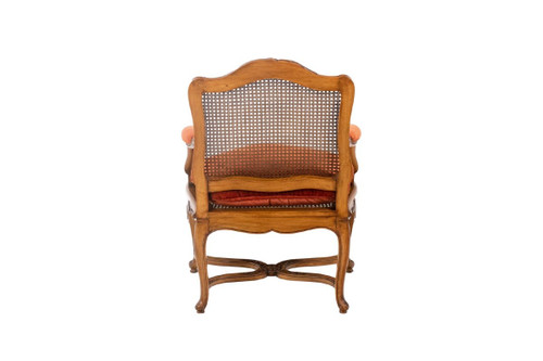 Jean Mocqué, Paire De Fauteuils Canné De Style Régence, XXe Siècle, Ls4699701