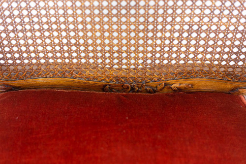 Jean Mocqué, Paire De Fauteuils Canné De Style Régence, XXe Siècle, Ls4699701