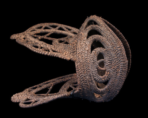 Yam mask, tribal art, oceanic art, basketry, Papua New Guinea, Basketry