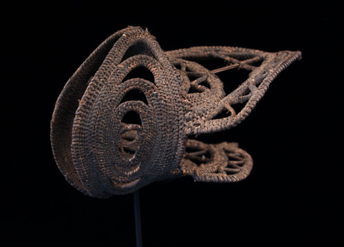 Yam mask, tribal art, oceanic art, basketry, Papua New Guinea, Basketry