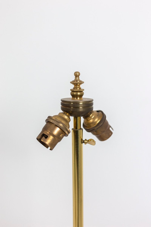Paire De Lampes En Tôle Et Bronze Doré, Circa 1880, Op529901