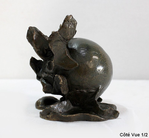 Bronze "Le fruit", signed S. Burel - Early 20th century