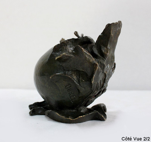 Bronze "Le fruit", signed S. Burel - Early 20th century