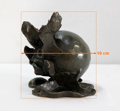 Bronze "Le fruit", signed S. Burel - Early 20th century